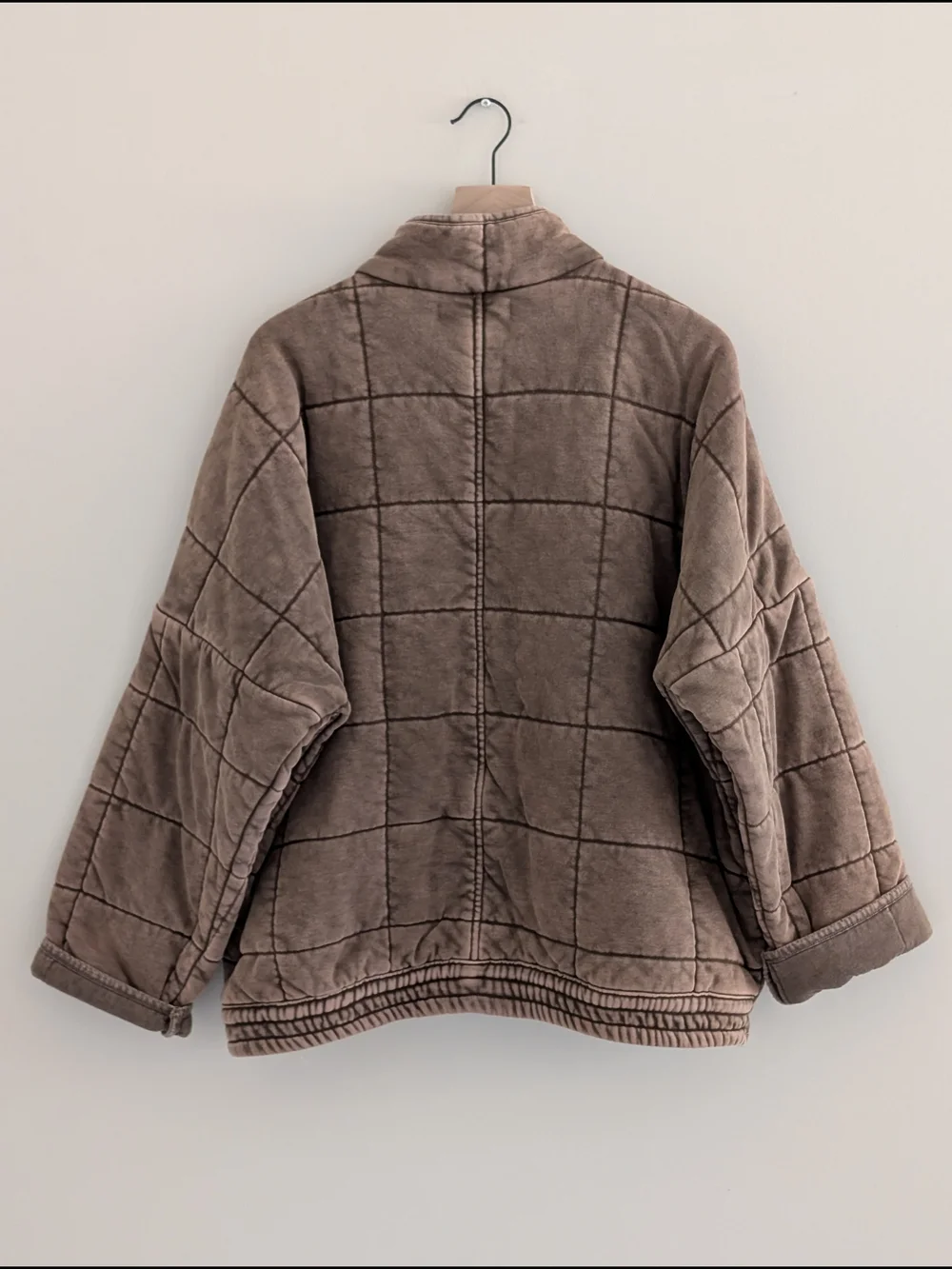 Forever 21 Quilted Taupe Brown Puffer Jacket